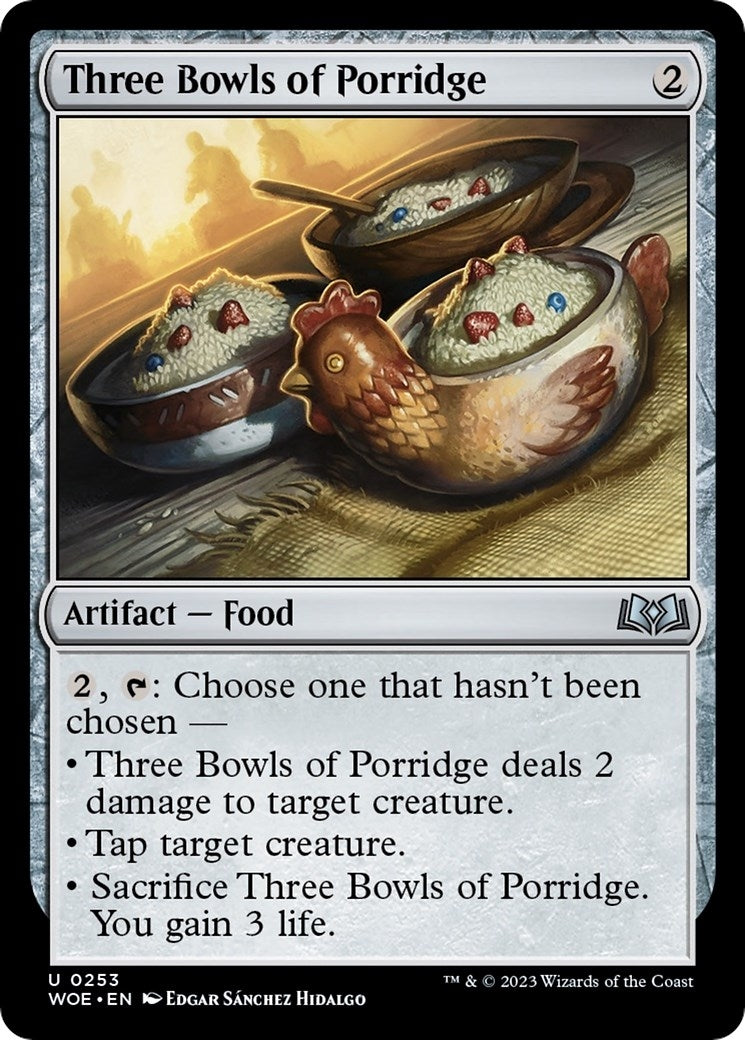 Three Bowls of Porridge (253) (WOE)