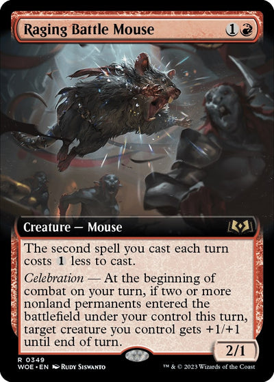 Raging Battle Mouse (Extended Art) (349) (WOE)