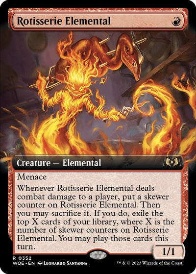 Rotisserie Elemental (Extended Art) (352) (WOE)