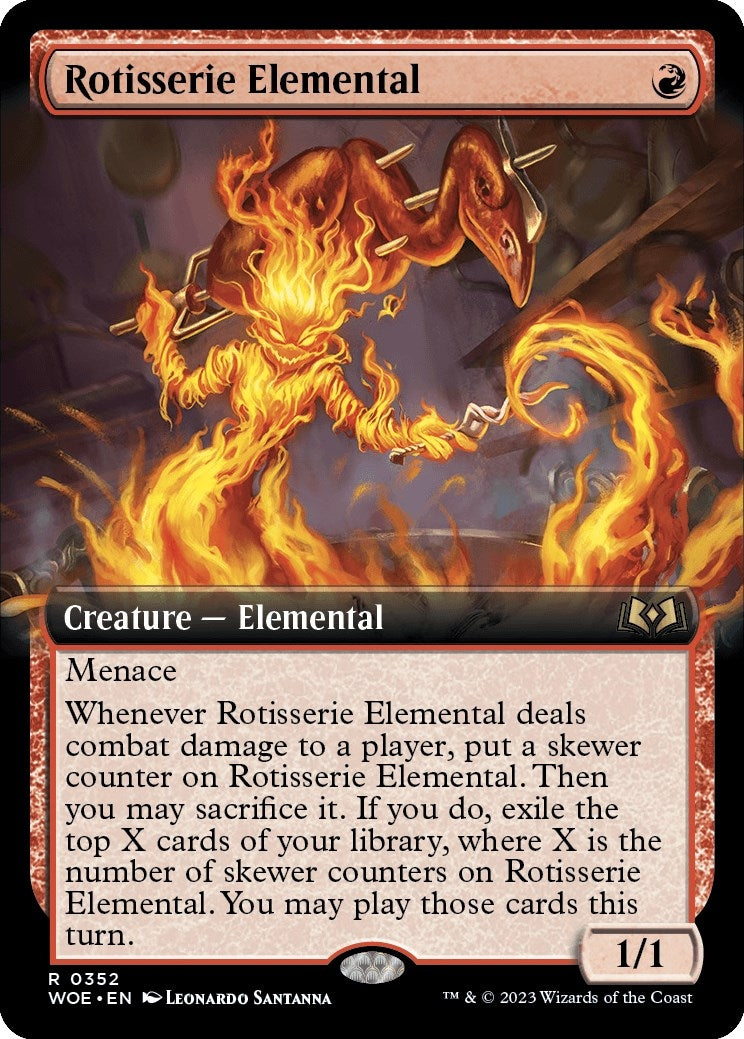 Rotisserie Elemental (Extended Art) (352) (WOE)
