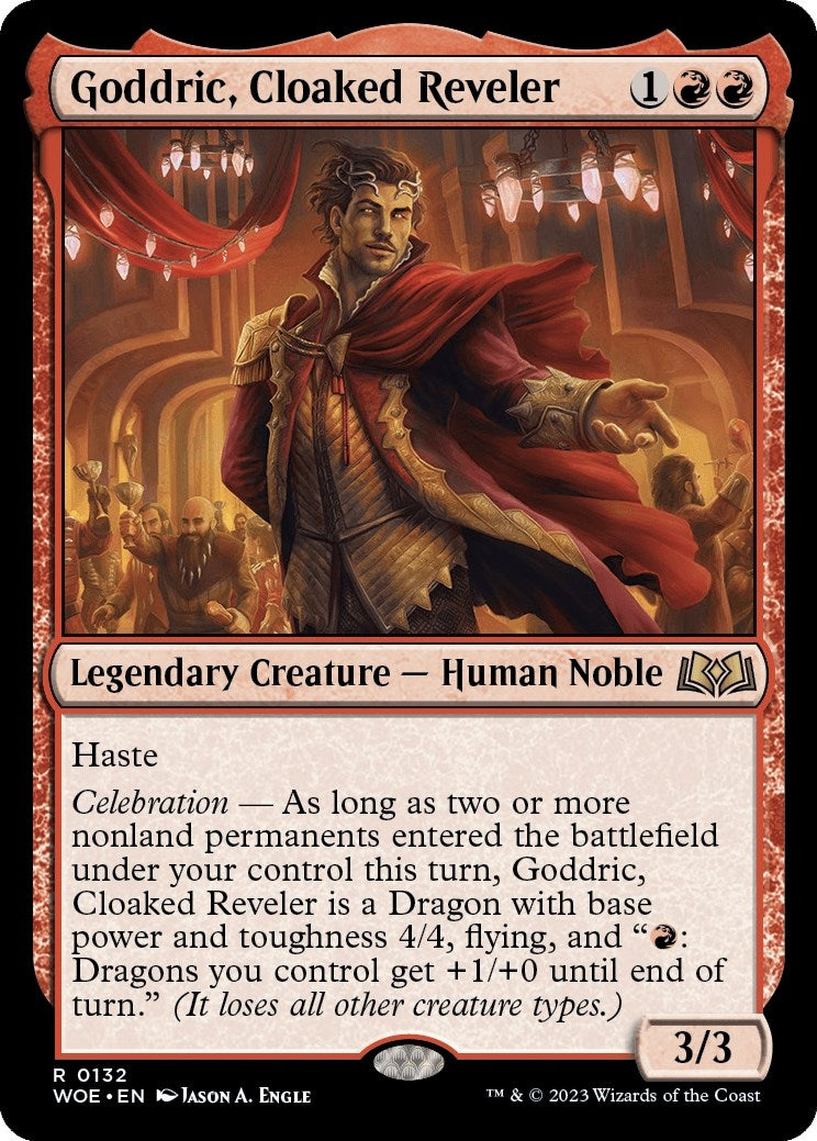 Goddric, Cloaked Reveler (132) (WOE)