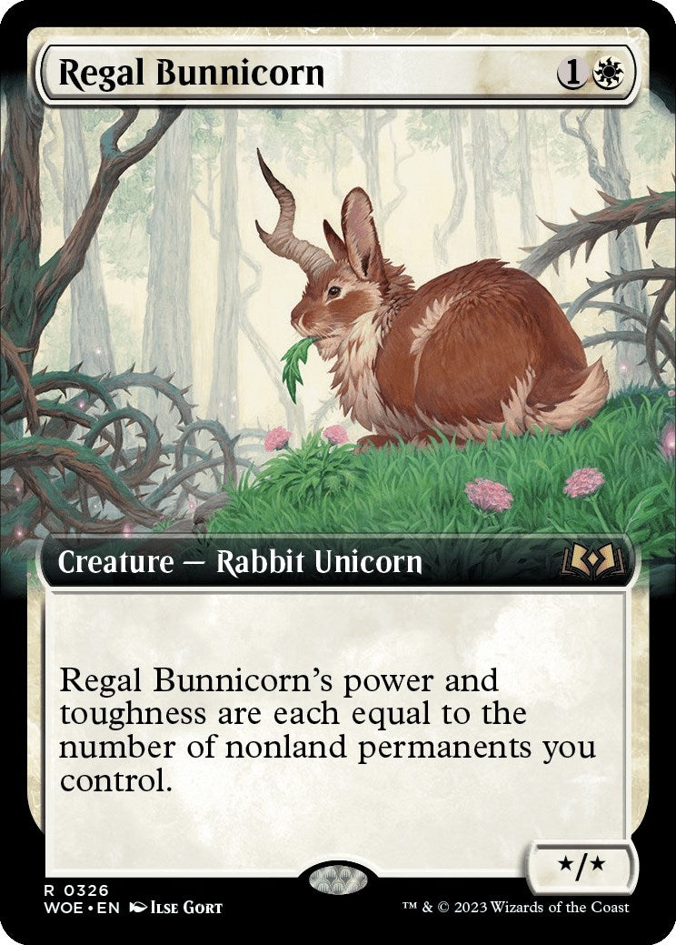 Regal Bunnicorn (Extended Art) (326) (WOE)