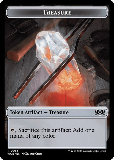 Treasure // Food (0010) Double-Sided Token (14 // 10) (WOE)