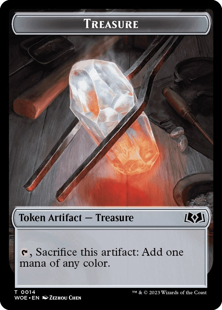 Treasure // Food (0011) Double-Sided Token (14 // 11) (WOE)