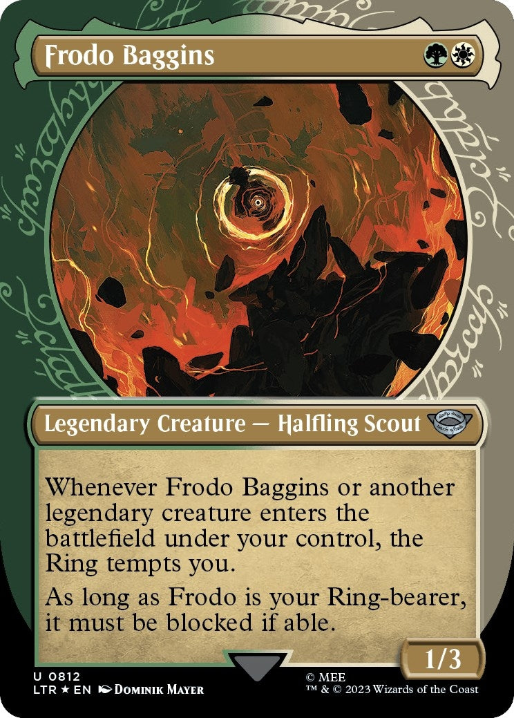 Frodo Baggins (Showcase) (Surge Foil) (812) (LTR)