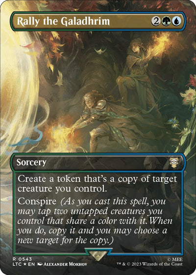 Rally the Galadhrim (Borderless) (Surge Foil) (543) (LTC)