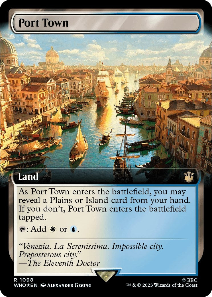Port Town (Extended Art) (Surge Foil) (1098) (WHO)