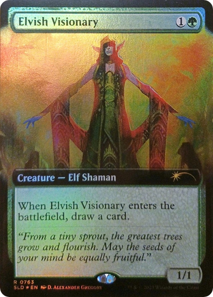 Elvish Visionary (Extended Art) (763) (SLD)