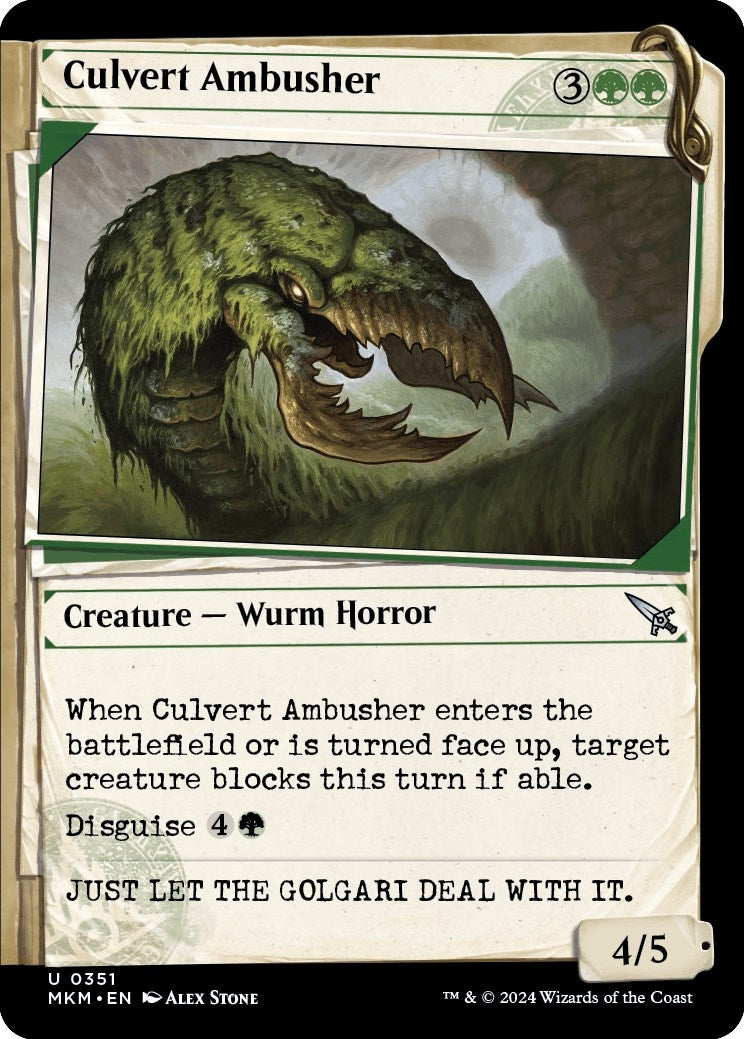 Culvert Ambusher (Showcase) (351) (MKM)