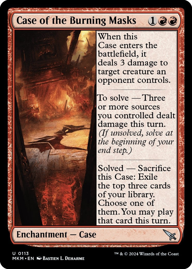 Case of the Burning Masks (113) (MKM)