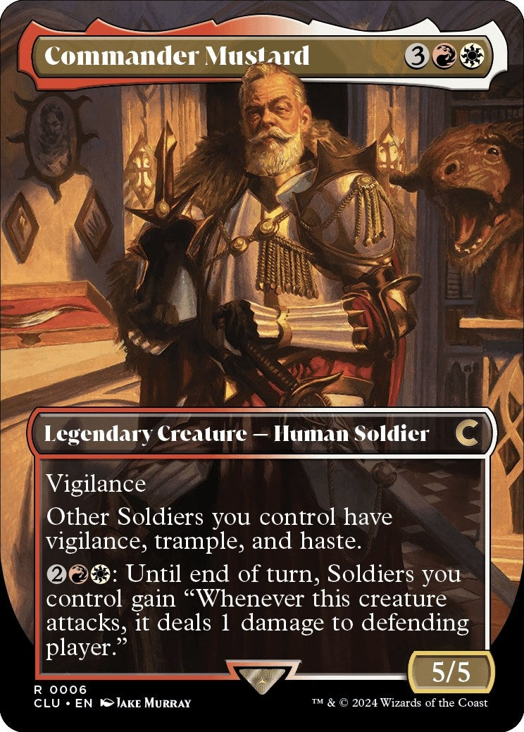 Commander Mustard (Borderless) (6) (CLU)