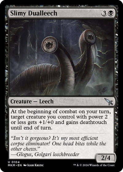 Slimy Dualleech (104) (MKM)