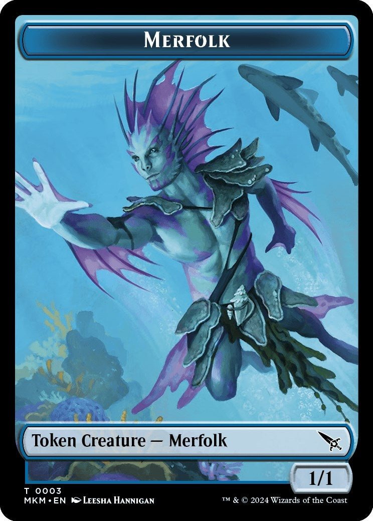 Merfolk Token (3) (MKM)
