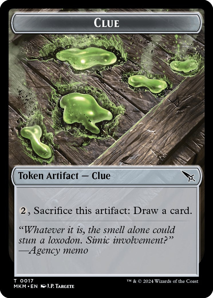 Clue (0017) // A 0044 Double-Sided Token (17 // 44) (MKM)