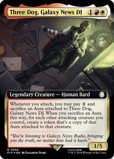 Three Dog, Galaxy News DJ (Extended Art) (Surge Foil) (958) (PIP)