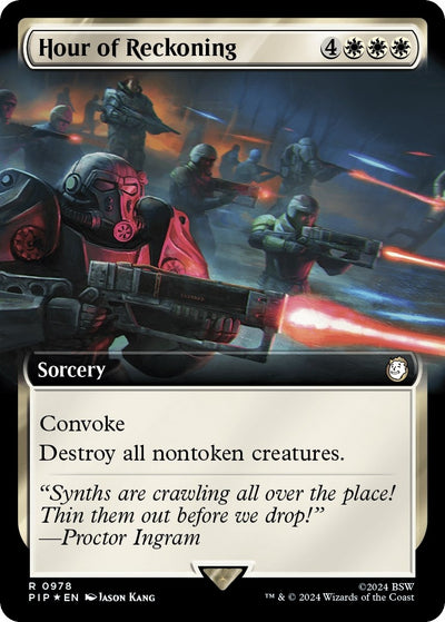 Hour of Reckoning (Extended Art) (Surge Foil) (978) (PIP)