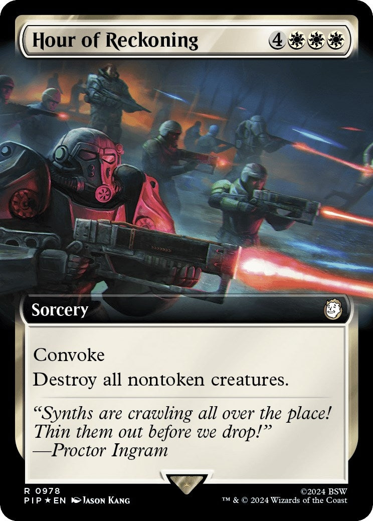Hour of Reckoning (Extended Art) (Surge Foil) (978) (PIP)