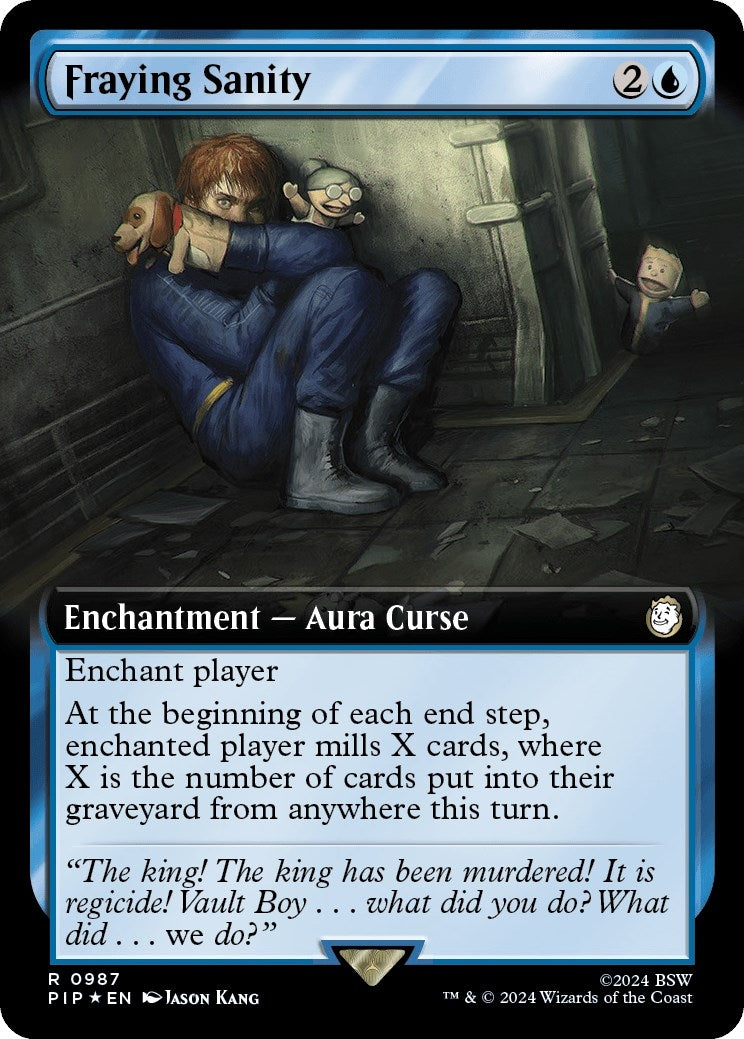 Fraying Sanity (Extended Art) (Surge Foil) (987) (PIP)