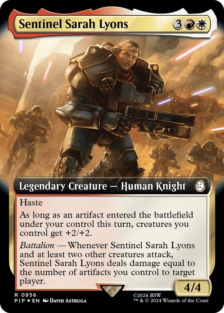 Sentinel Sarah Lyons (Extended Art) (Surge Foil) (956) (PIP)