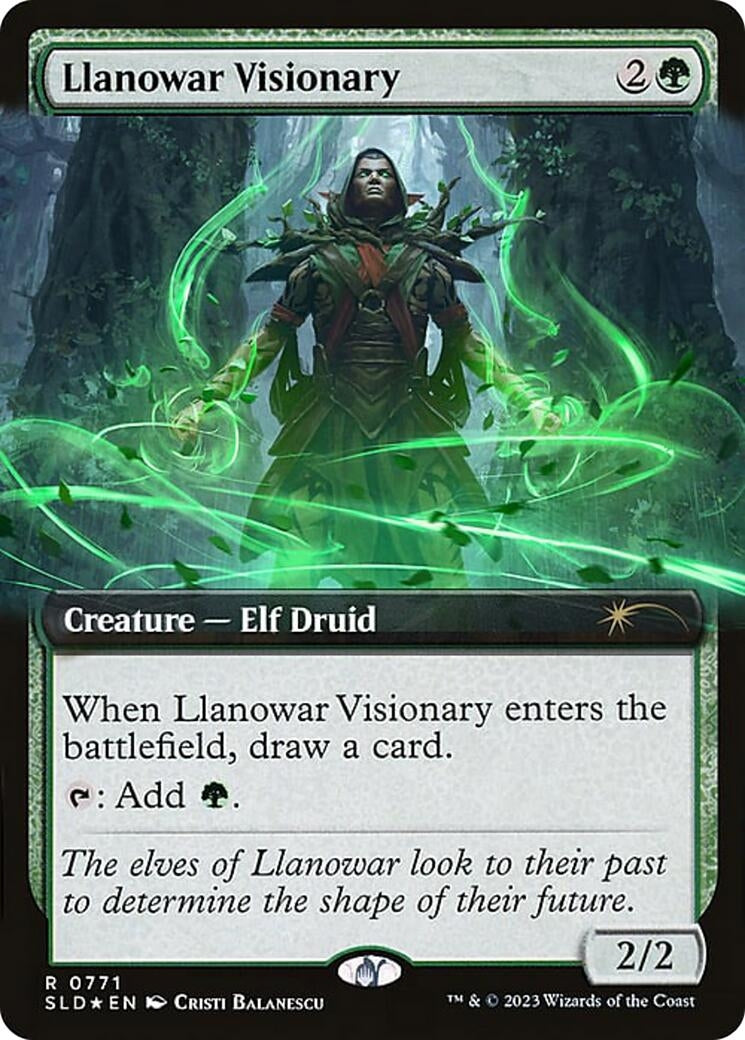 Llanowar Visionary (Extended Art) (771) (SLD)