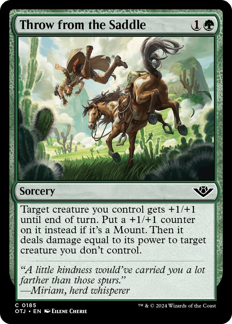 Throw from the Saddle (185) (OTJ)