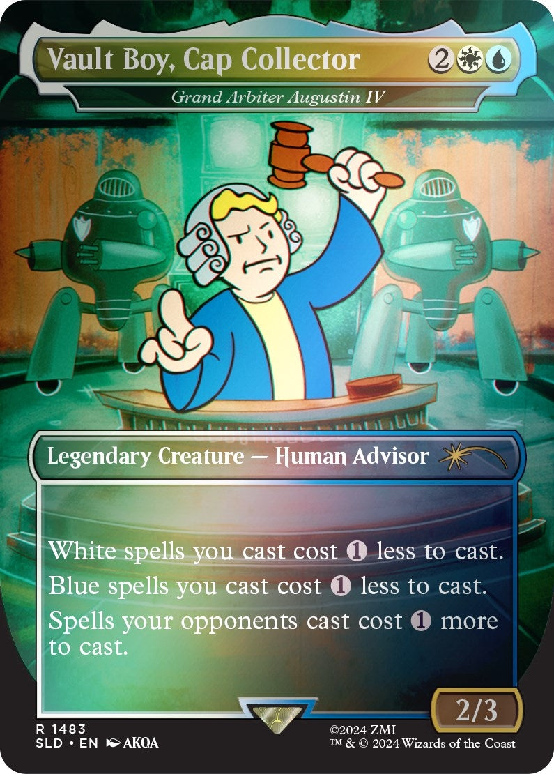 Vault Boy, Cap Collector - Grand Arbiter Augustin IV (Rainbow Foil) (1483) (SLD)