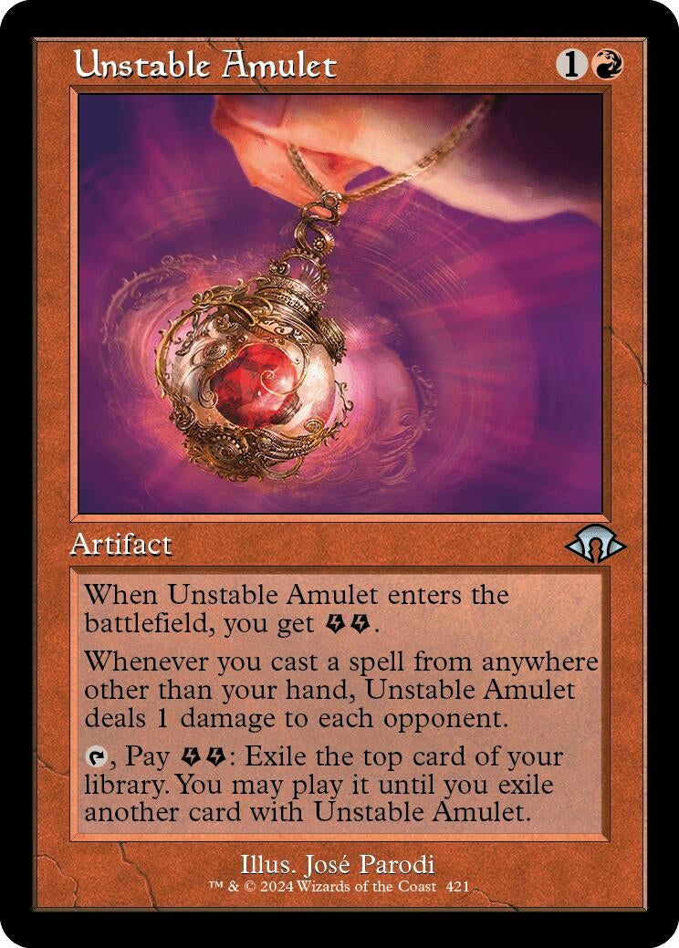 Unstable Amulet (Retro Frame) (421) (MH3)