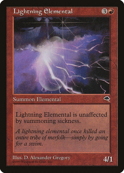 Lightning Elemental (186) (TMP)