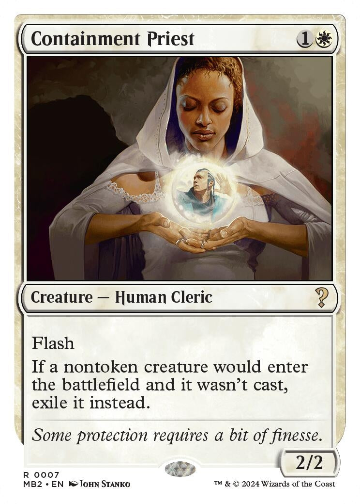Containment Priest (White Border) (7) (MB2)