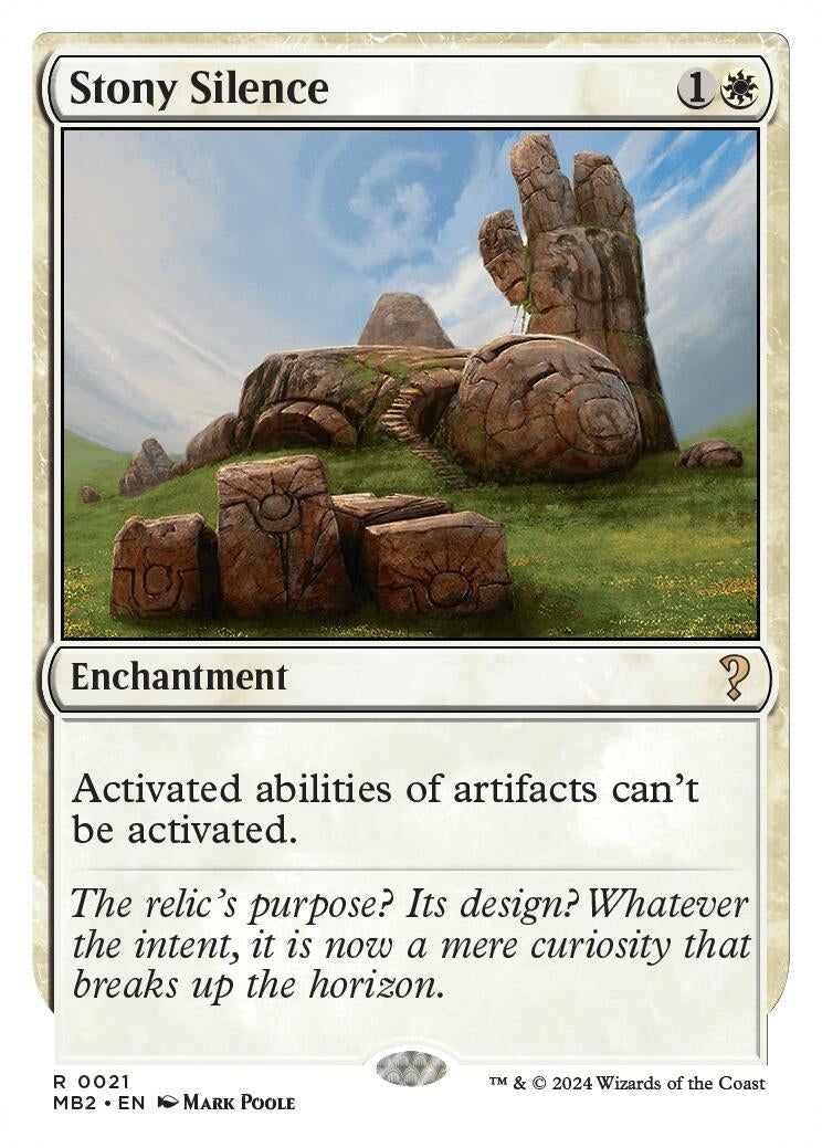 Stony Silence (White Border) (21) (MB2)