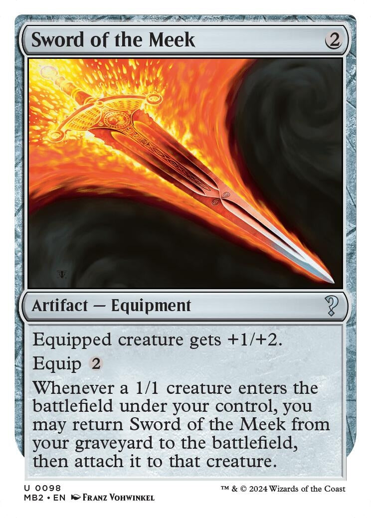 Sword of the Meek (White Border) (98) (MB2)