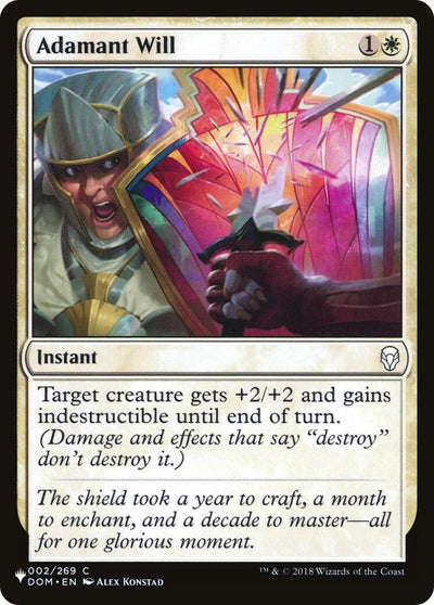 Adamant Will (002/269) (LIST)
