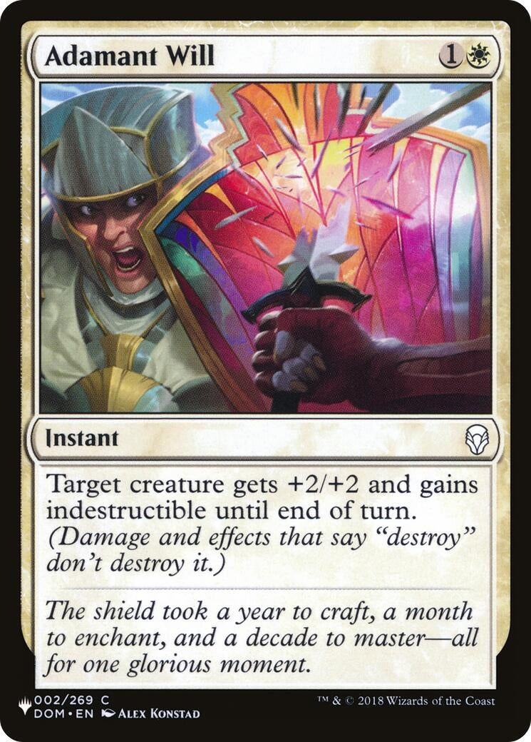 Adamant Will (002/269) (LIST)