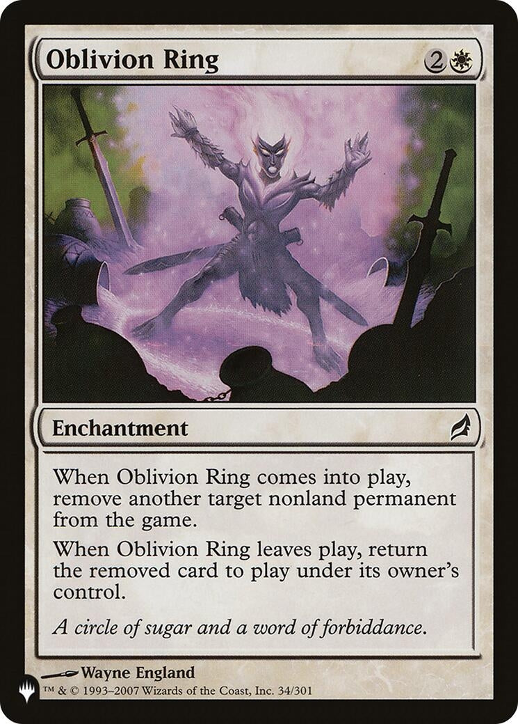 Oblivion Ring (34/301) (LIST)