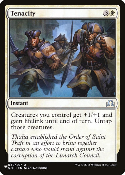 Tenacity (042/297) (LIST)