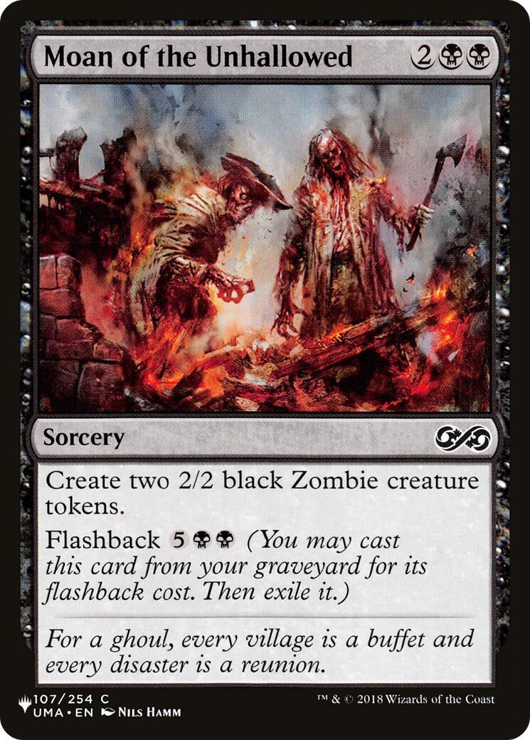 Moan of the Unhallowed (107/254) (LIST)