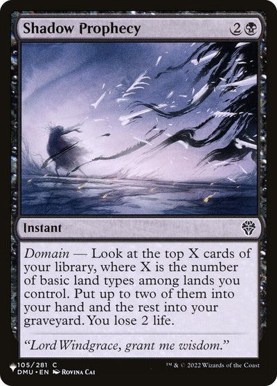 Shadow Prophecy (105/281) (LIST)