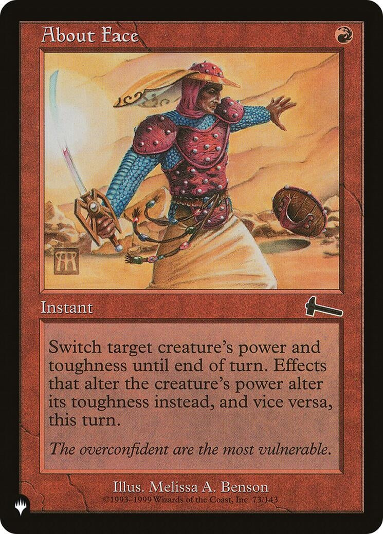 About Face (73/143) (LIST)