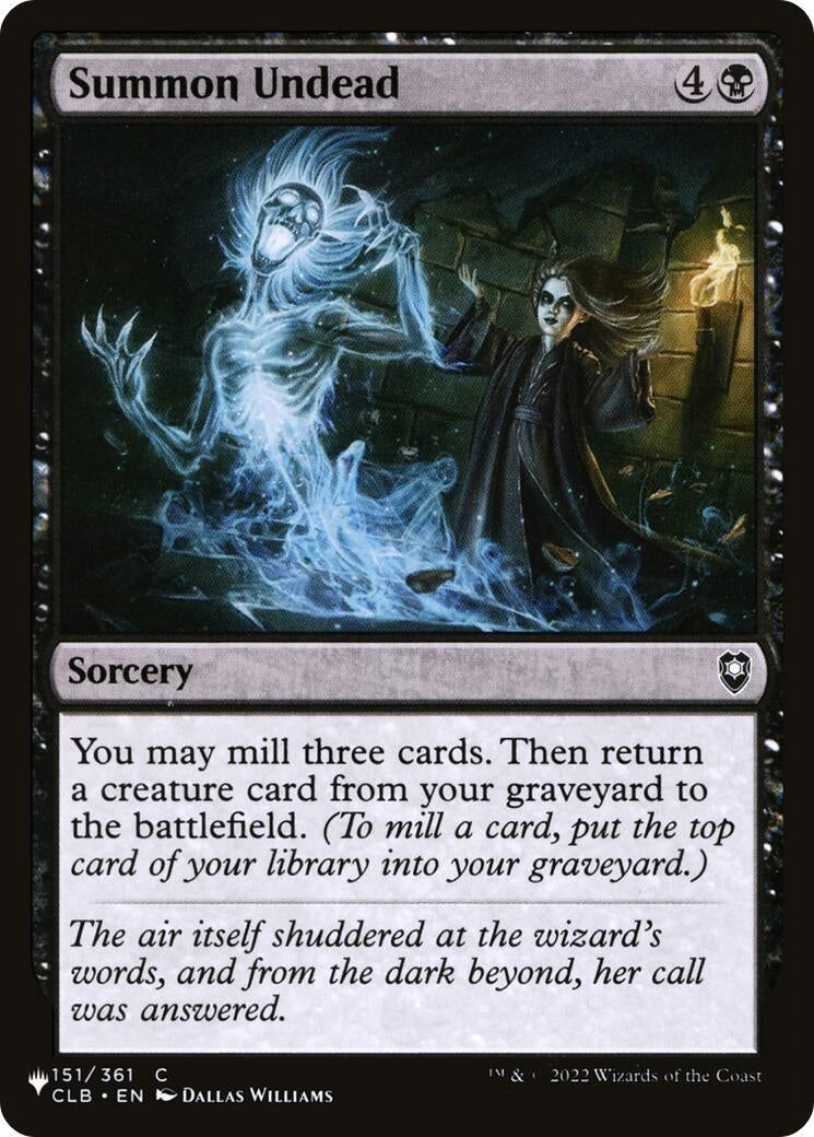 Summon Undead (151/361) (LIST)