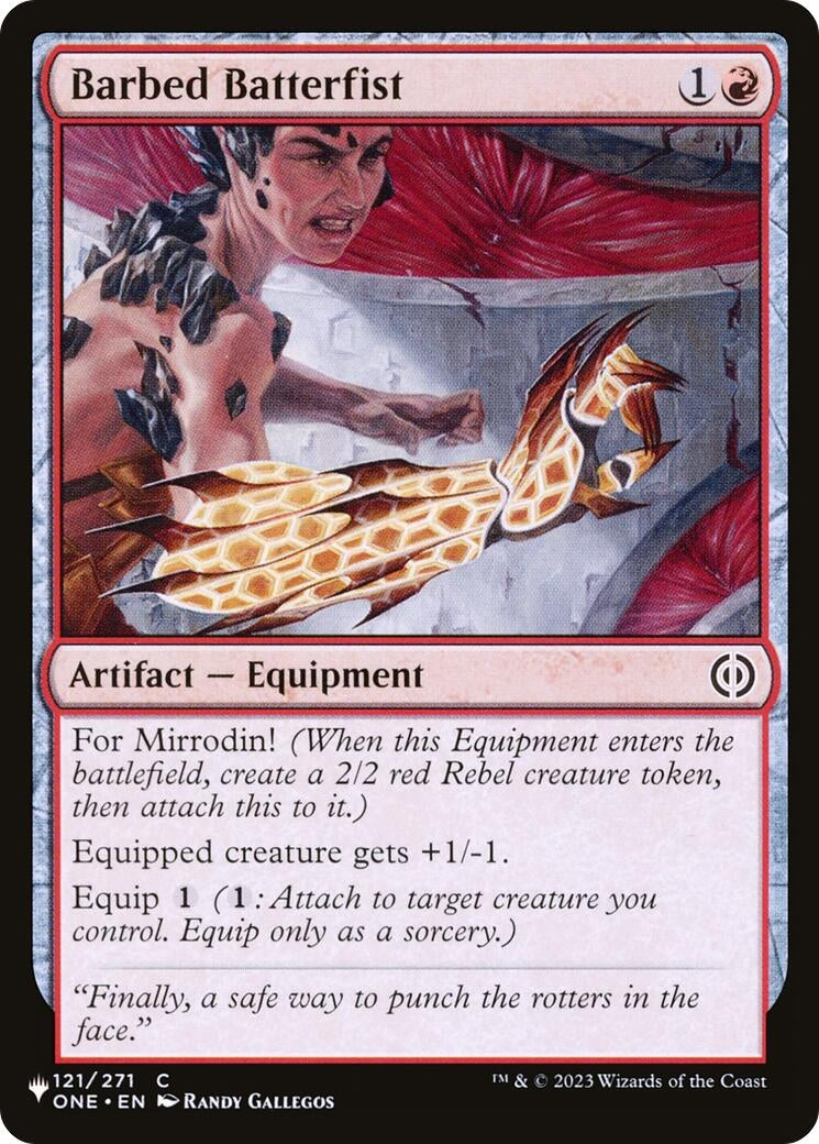 Barbed Batterfist (121/271) (LIST)