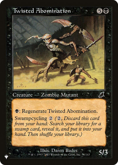 Twisted Abomination (76/143) (LIST)
