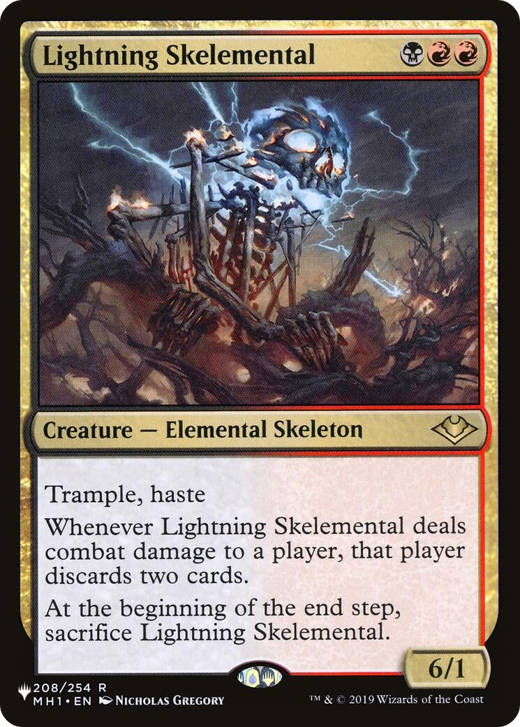 Lightning Skelemental (208/254) (LIST)