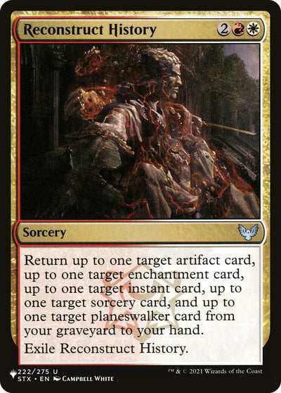Reconstruct History (222/275) (LIST)
