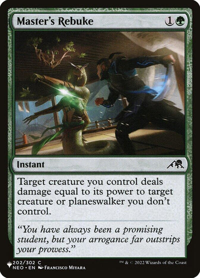 Master's Rebuke (202/302) (LIST)