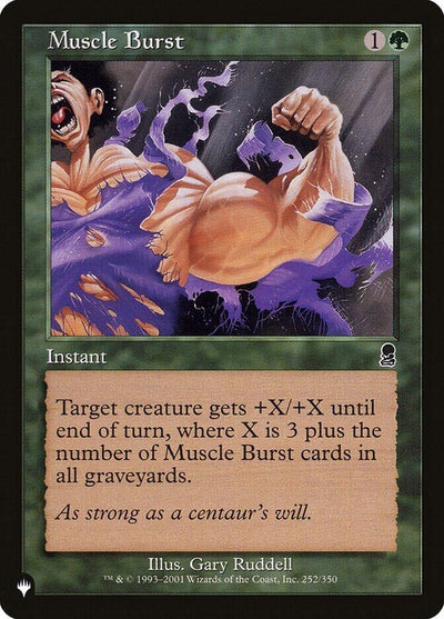 Muscle Burst (252/350) (LIST)