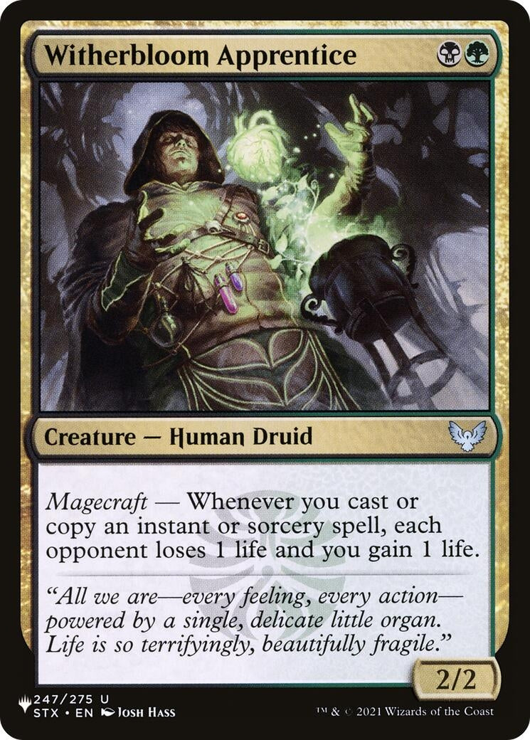 Witherbloom Apprentice (247/275) (LIST)