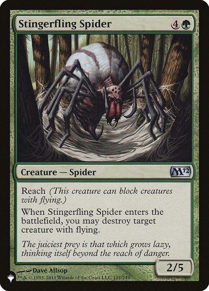Stingerfling Spider (197/249) (LIST)