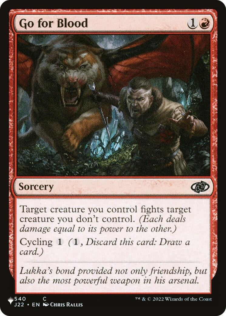 Go for Blood (540/051) (LIST)