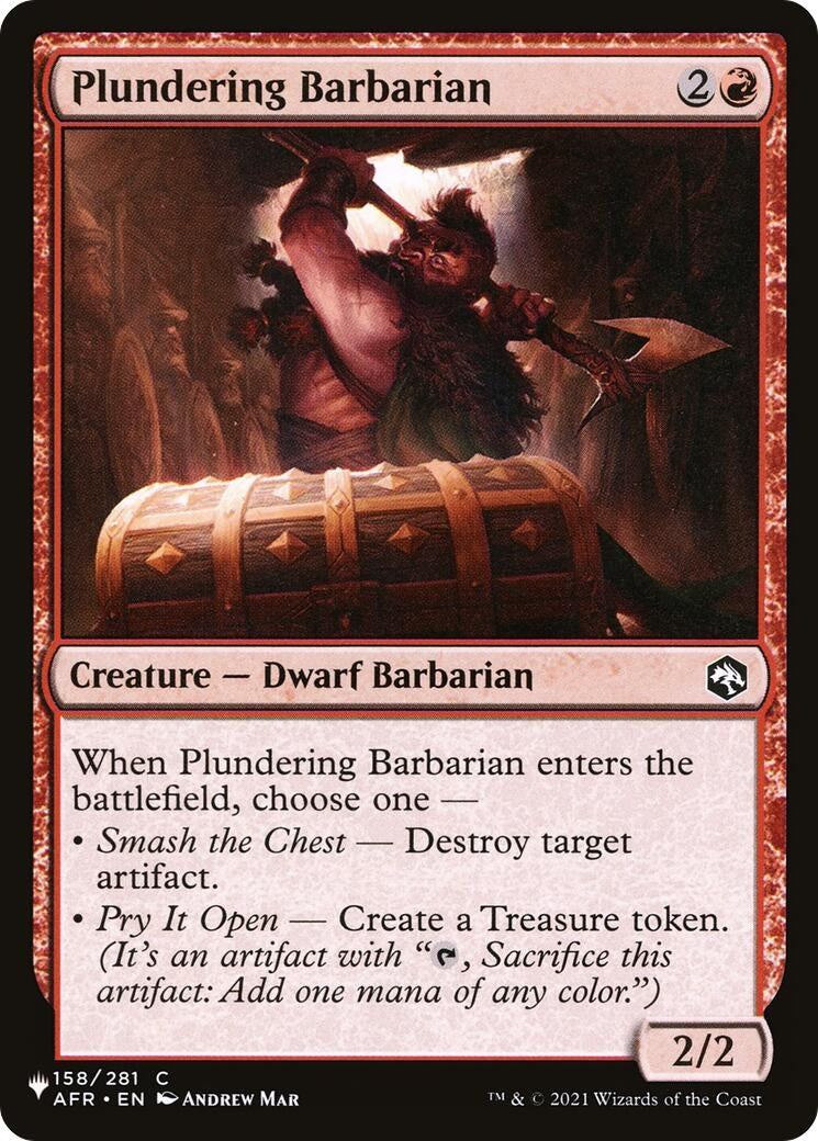 Plundering Barbarian (158/281) (LIST)
