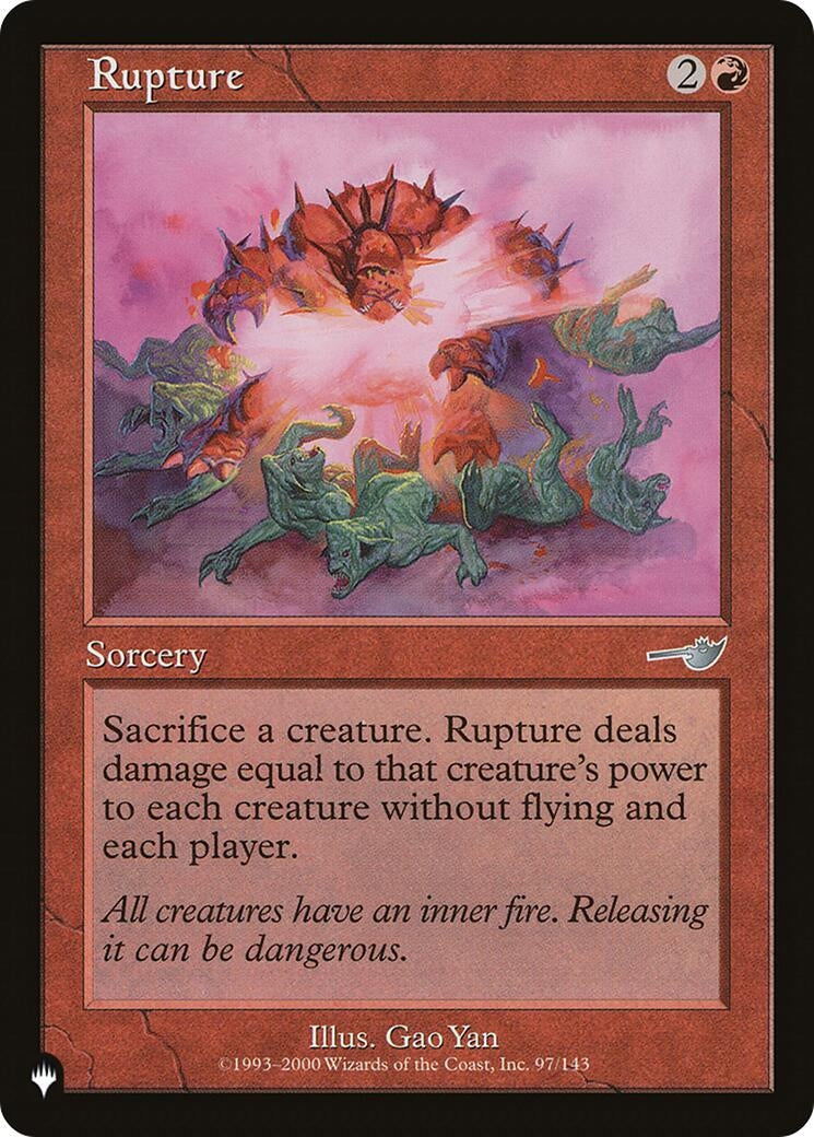 Rupture (97/143) (LIST)